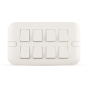 10A 8 gang switch white color spectra