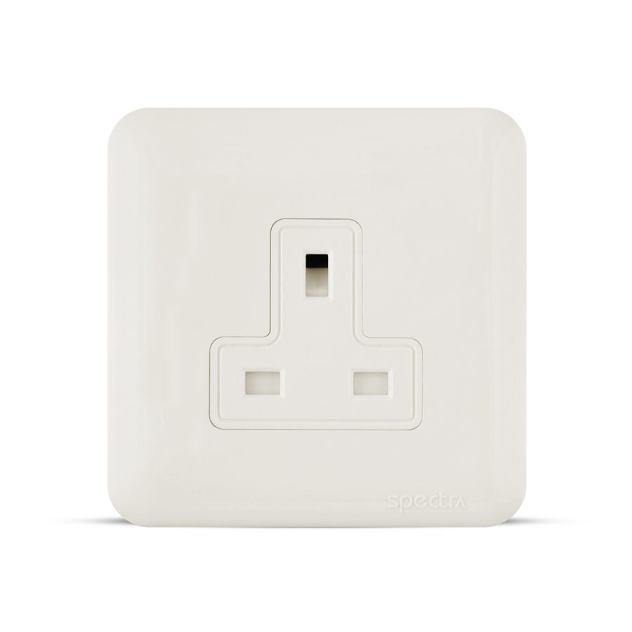 almas 13a socket no switch white spectra